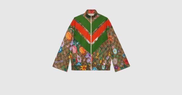 Moda GG Flora Print Zip-Up Jacket | GUCCI® International