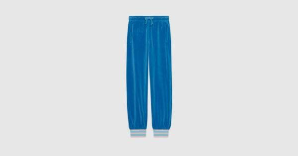 Moda Blue Chenille Jogging Pant | GUCCI® International