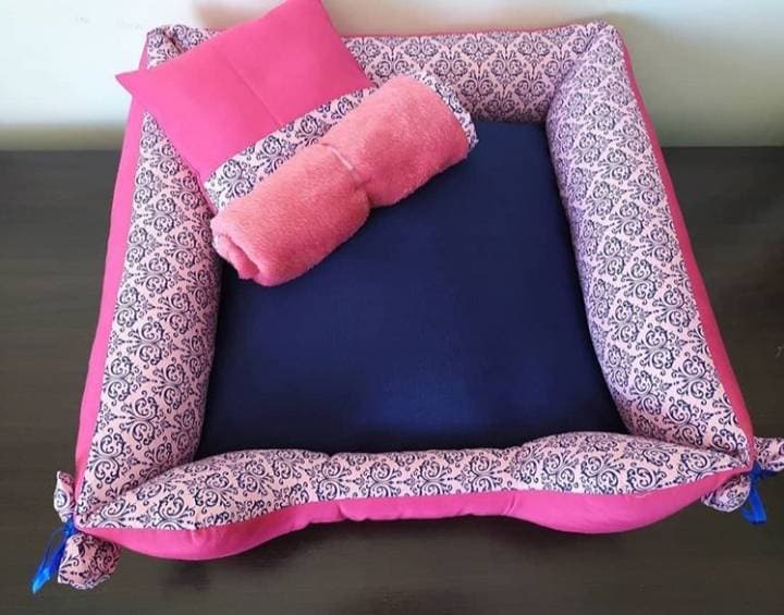 Product Cama para pet 50x50cm rosa