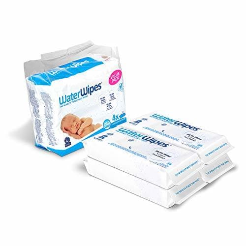 Belleza WaterWipes, paquete de 4 X 60 toallitas