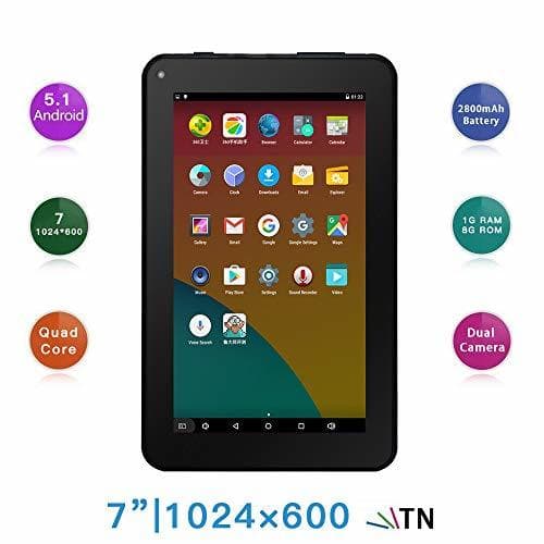 Product Haehne 7" Tablet PC - Google Android 5.1 Quad Core, 1G RAM