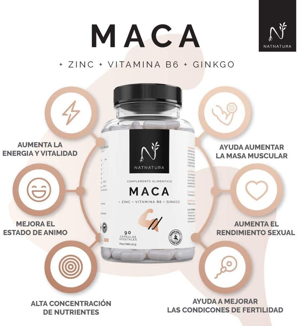 Lugar Maca. Alta concentración de maca andina pura.200mg(25