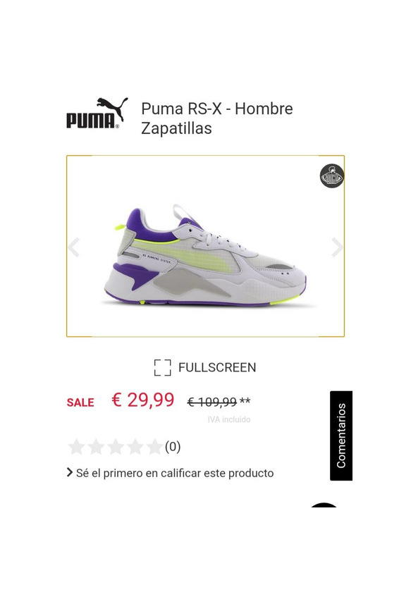 Product PUMA-RS-X para hombre😮