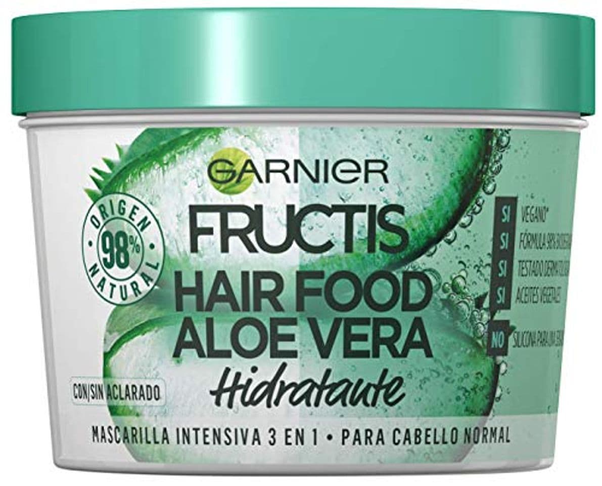 Belleza Garnier Fructis Hair Food Mascarilla Capilar Aloe Hidratante Pelo Normal - 3