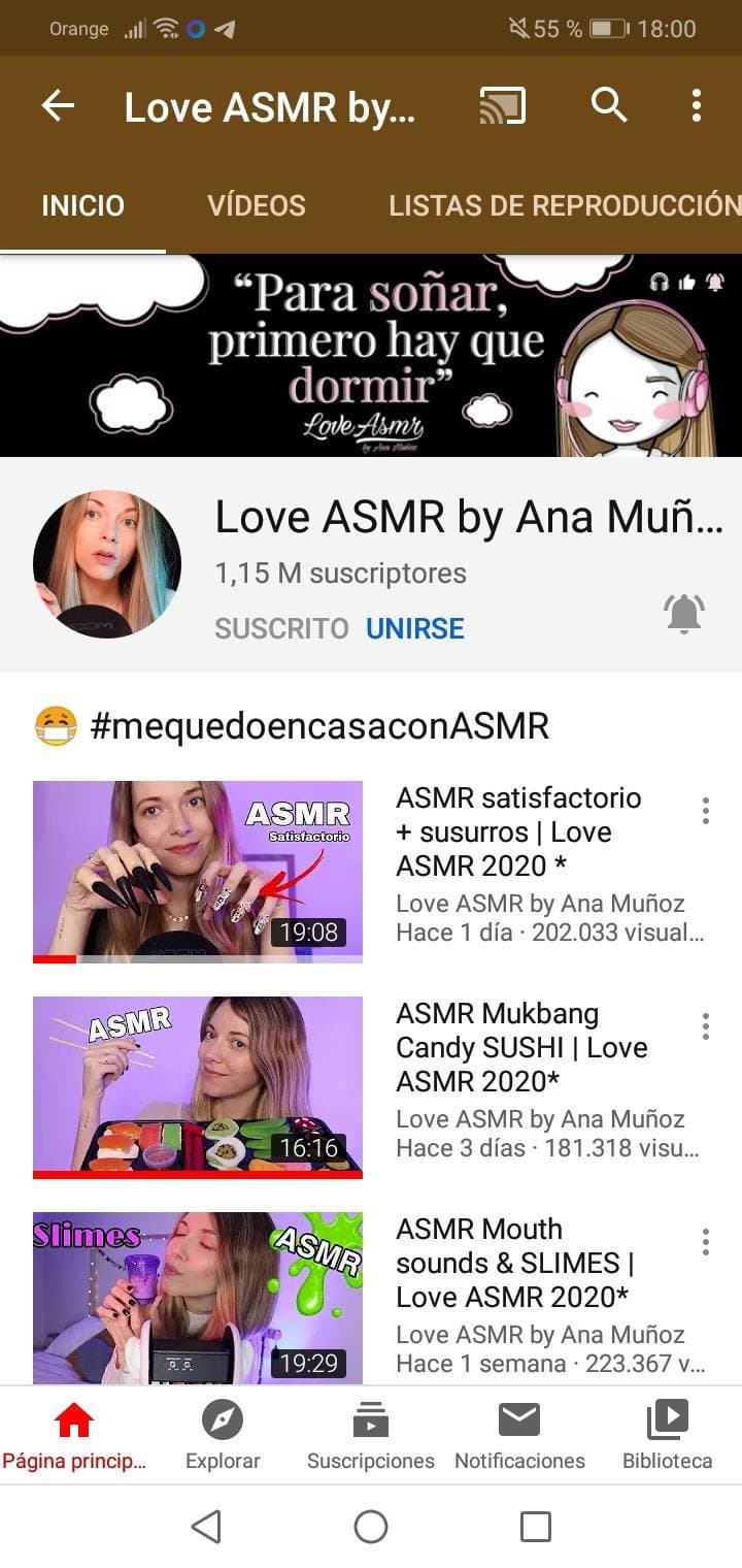 Moda Canales ASMR 