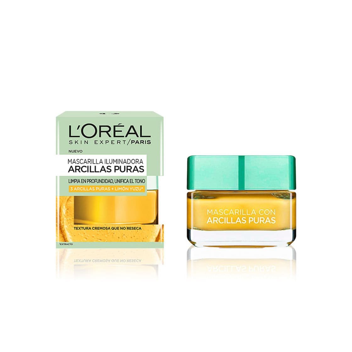 Product Arcillas Puras Mascarilla facial Amarilla unificante