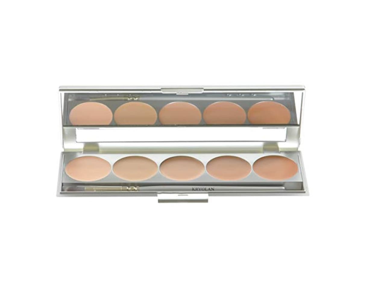 Belleza Kryolan HD Micro Foundation Cache Palette 5 colores 19015 TNN Maquillaje