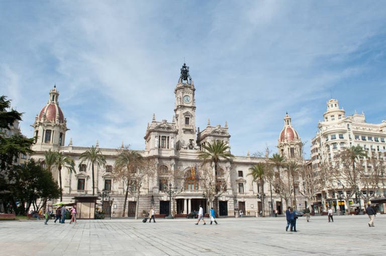 Lugar Plaza del ayuntamiento de Valencia 2