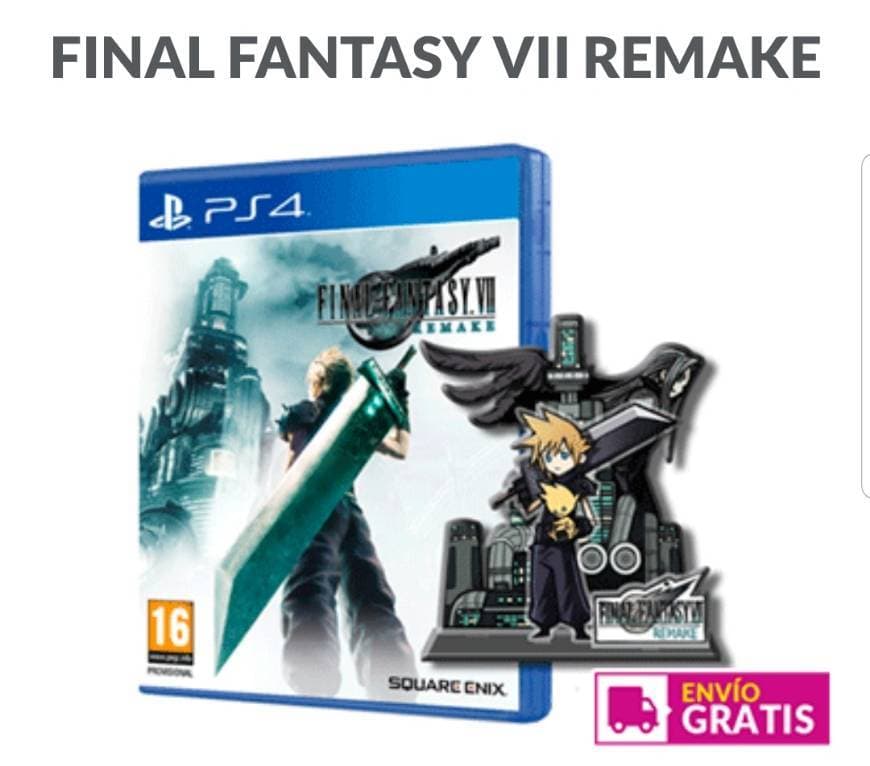 Videogames Final fantasy VII remake