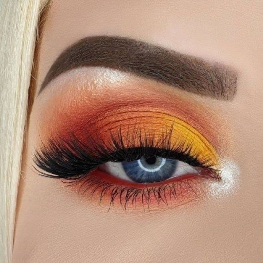 Moda Maquiagem laranja🧡