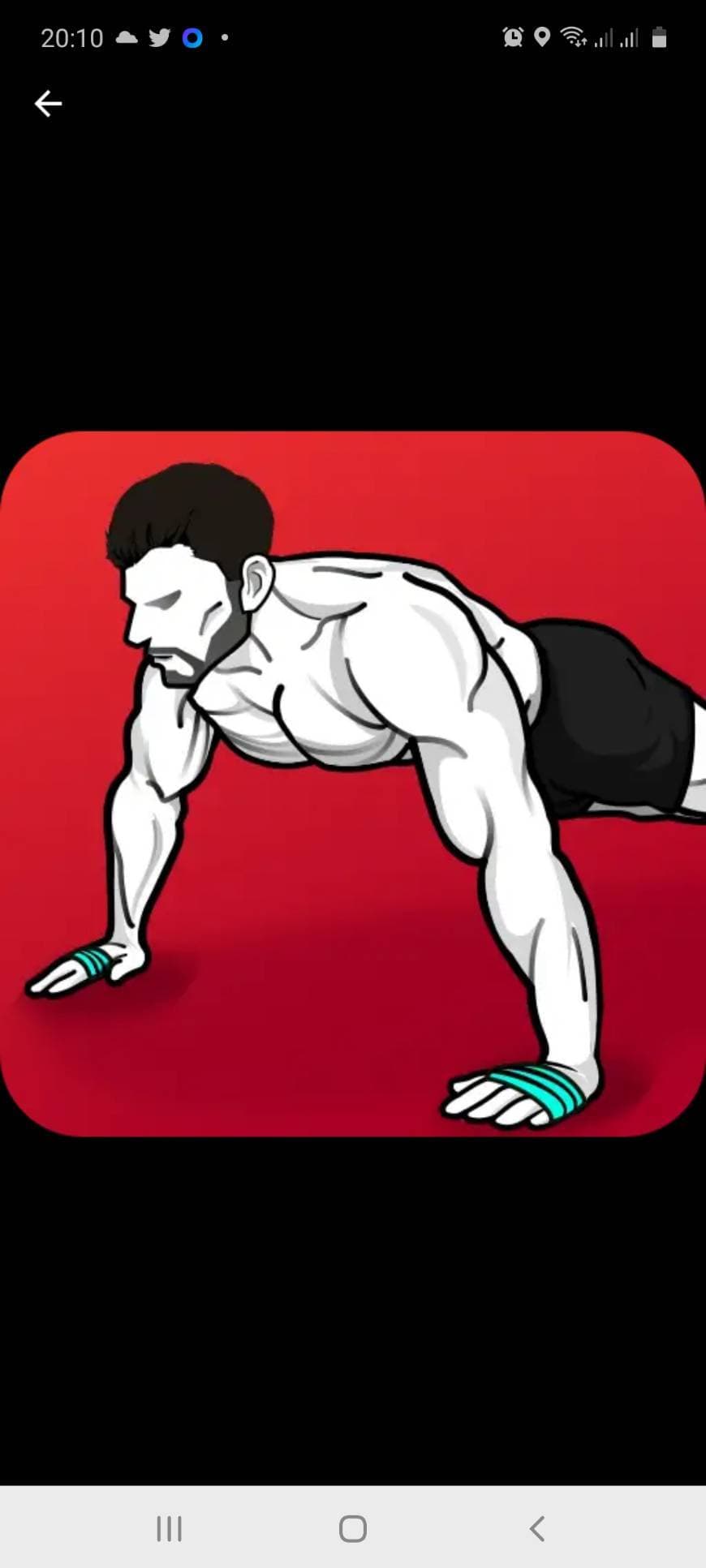 App Muy buena aplicación  para entrenar en casa ,sin máquinas 