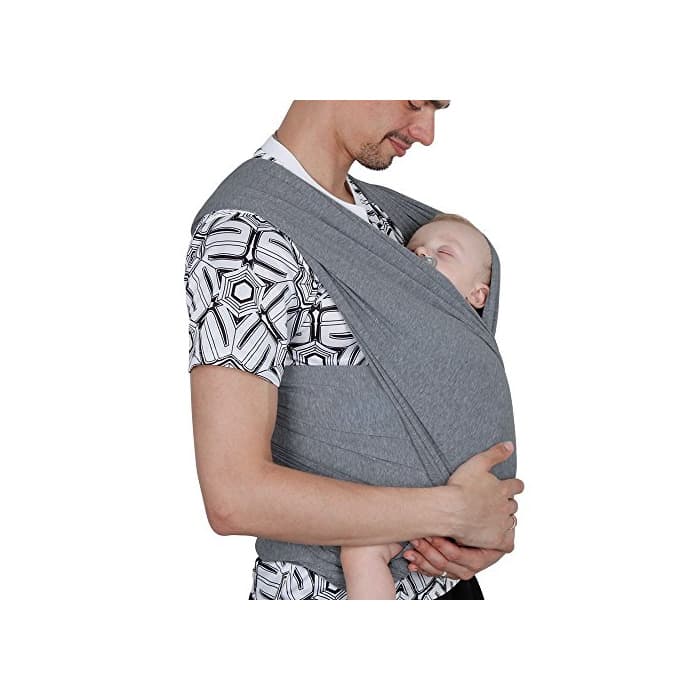 Producto Lictin Fular Portabebés Elástico Gris Portador de Bebé ;Pañuelo de algodón;Unisex;Para padres