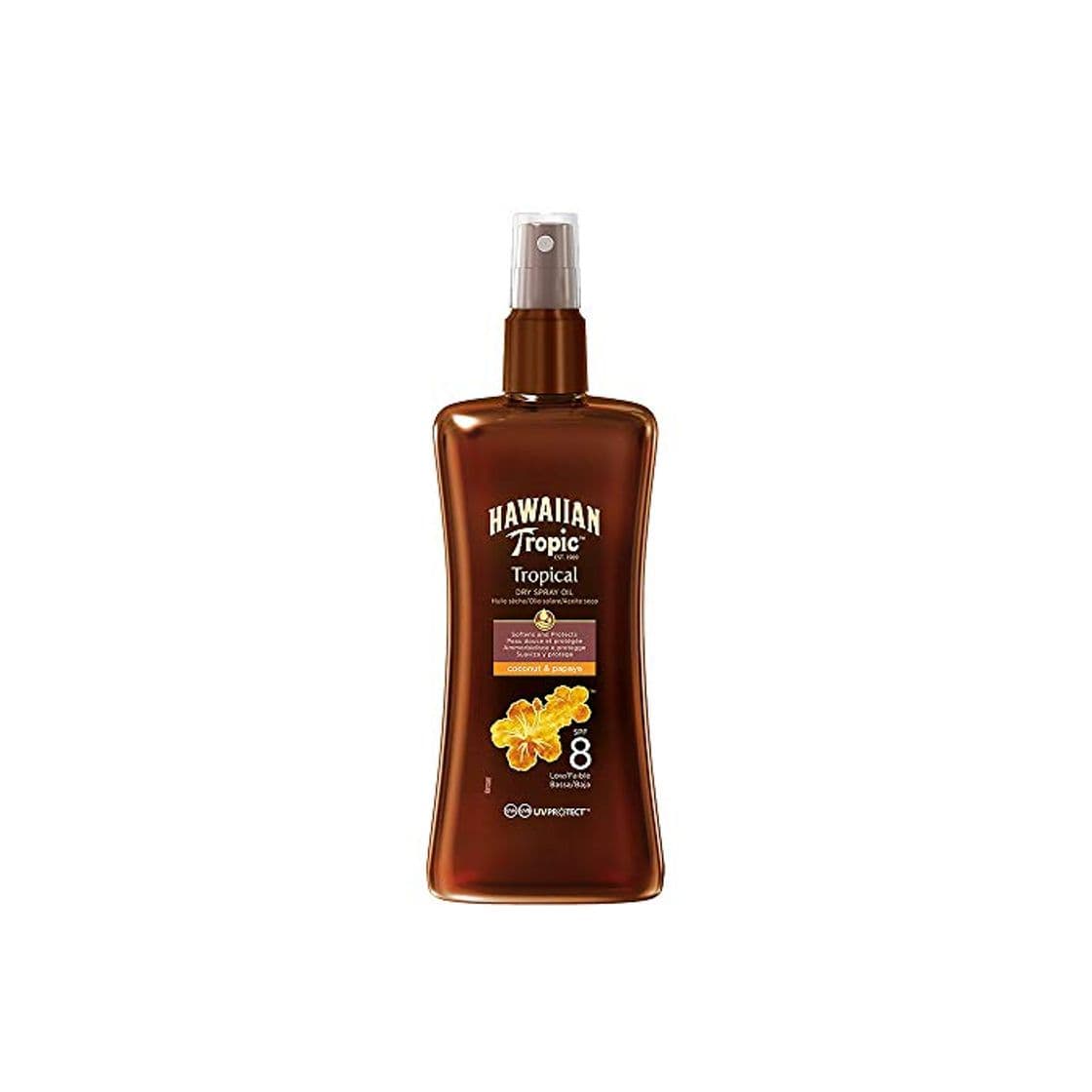 Product Hawaiian Tropic Protective Dry Spray Oil SPF 8 - Aceite Seco Bronceador