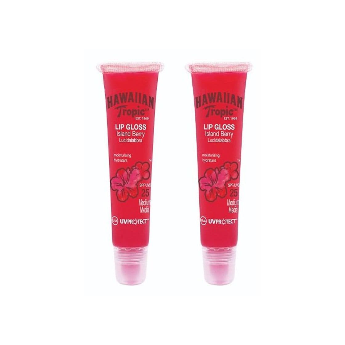 Product HAWAIIAN TROPIC LIP GLOSS ISLAND BERRY SPF25 MEDIUM