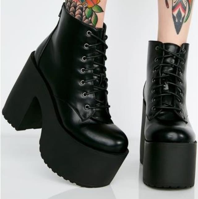 Fashion Tough Attitude Platform Boots 