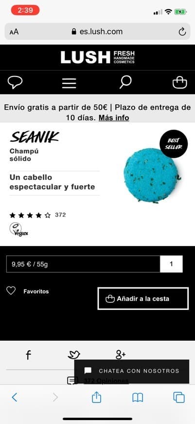 Fashion SEANIK champú sólido! 🧖🏻‍♀️