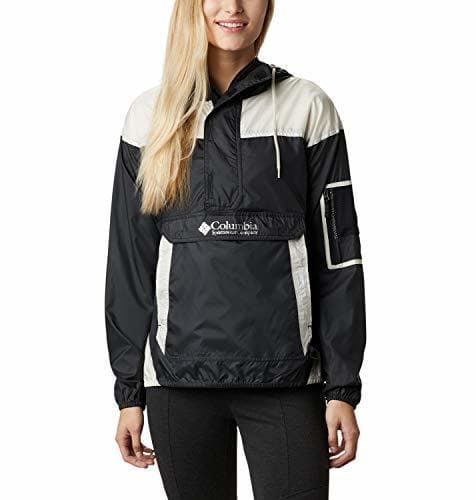 Producto Columbia Challenger Chaqueta Cortavientos, Mujer, Negro/Beige