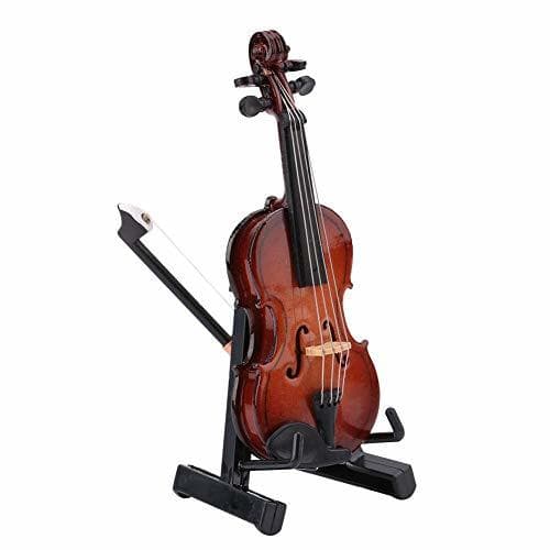 Producto Garosa Violín Miniatura de Madera Mini Modelo de Instrumento Musical decoración Modelo