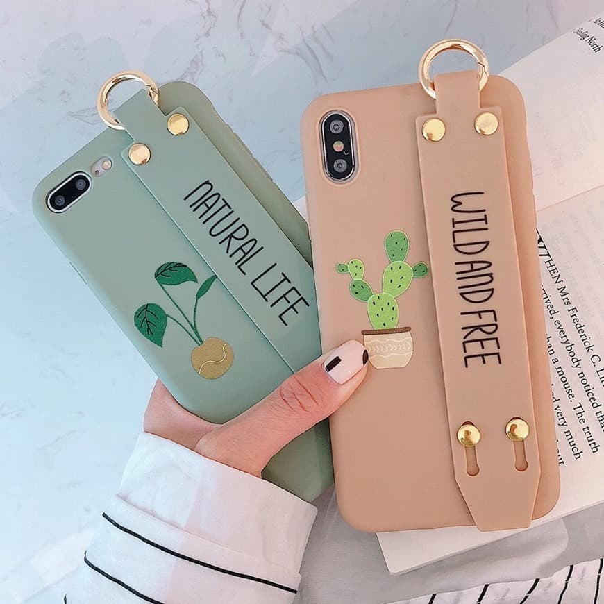 Product Lujosa funda de teléfono con diseño de Cactus y letras 