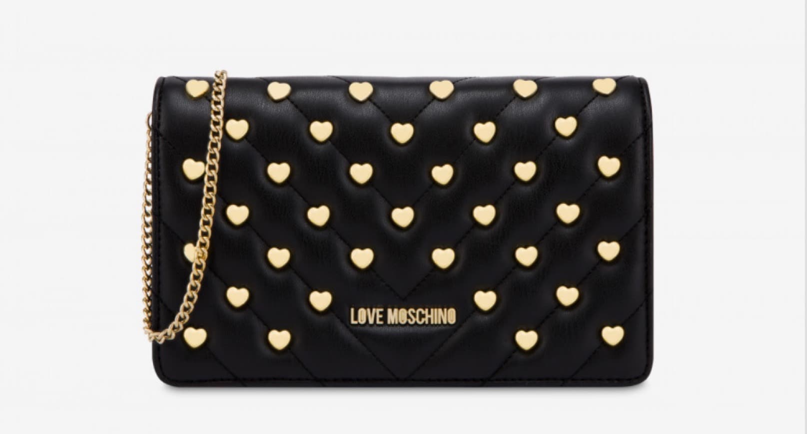 Product BOLSO DE NOCHE CON TACHAS CORAZÓN MOSCHINO