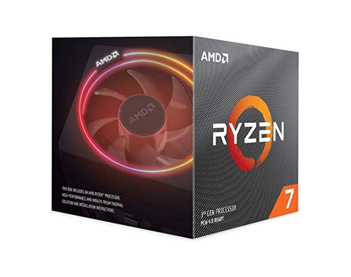 Electronic AMD Ryzen 7 3700X - Procesador con disipador de calor Wraith Prism