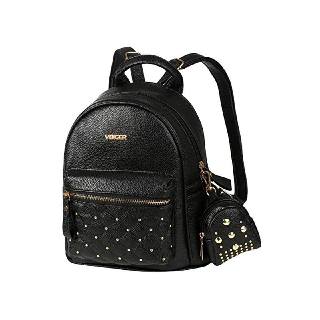 Producto Mochilas Mujer Pequeñas de Cuero Negro Mochila Casual Mujer Moda 2 en