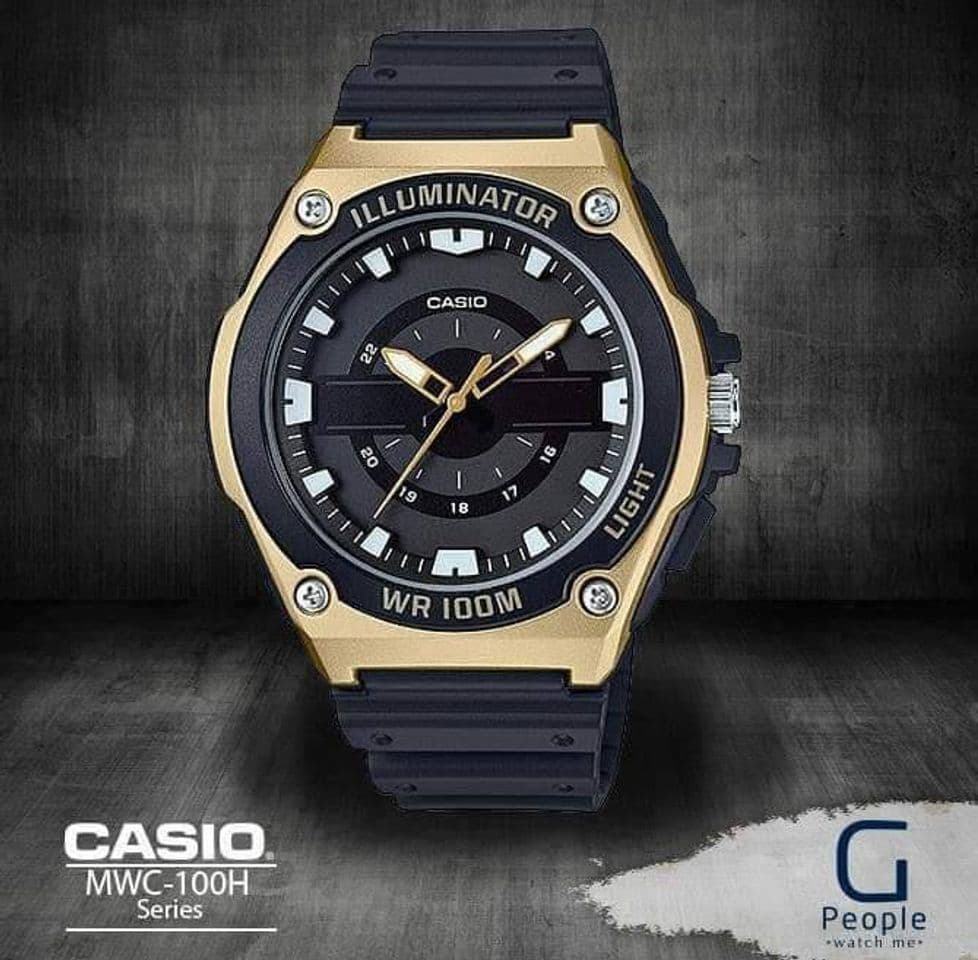 Moda Casio Mwc-100h-9av Reloj Analógico para Hombre Colección Youth Caja De Resina Esfera