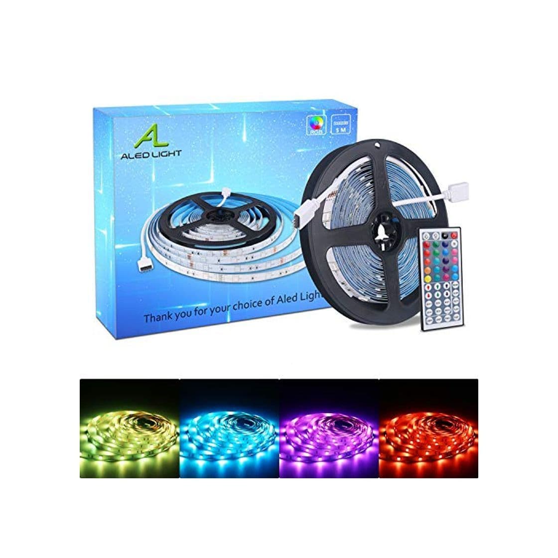 Producto ALED LIGHT Tiras LED 5050 RGB 5m de Longitud 150 LED Multicolor