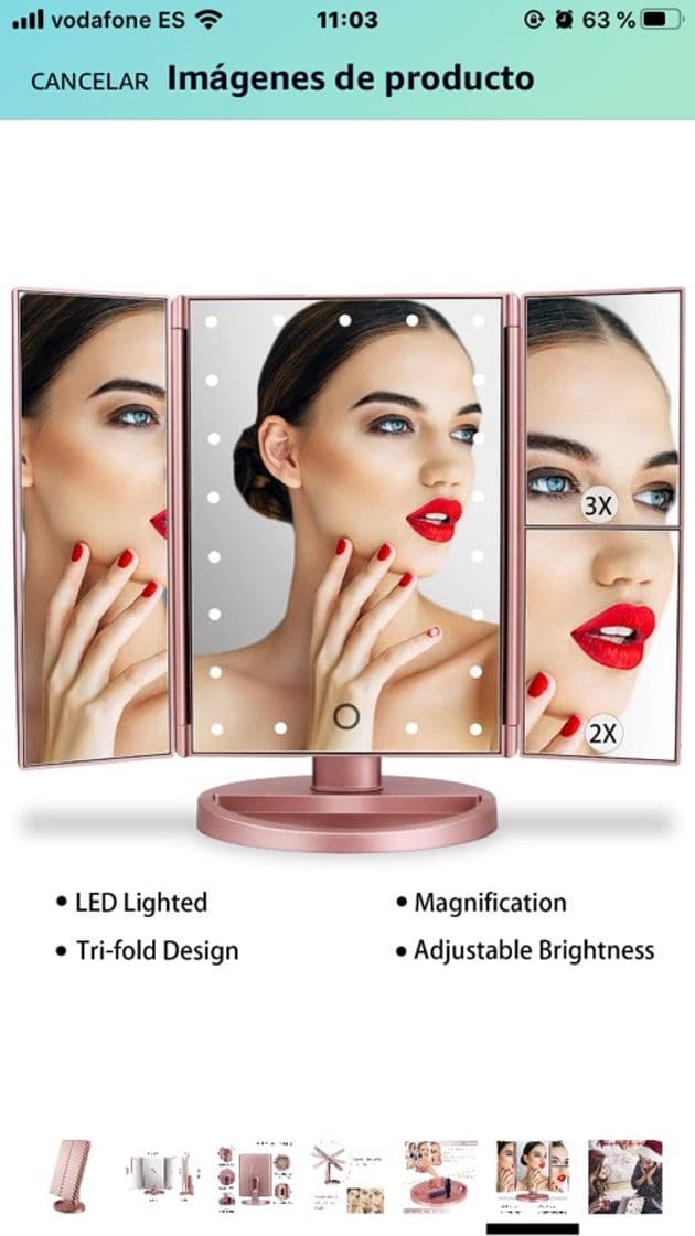 Fashion ESPEJO DE MAQUILLAJE LED ✨✨✨