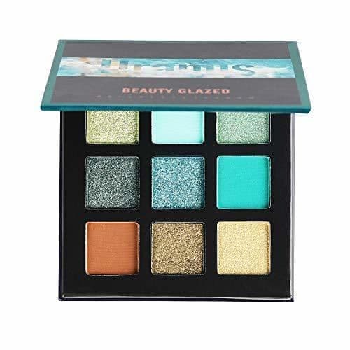 Product Beauty Glazed Paleta de sombras de ojos de 9 colores Cosméticos Maquillaje Paleta de sombra de ojos con brillo natural mate y brillo impermeable # 4