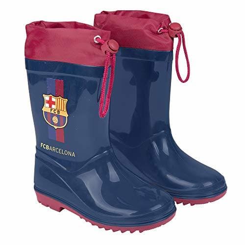 Product Botas de Agua para Niño Oficial Barcelona Futbol Club - Botines Impermeables