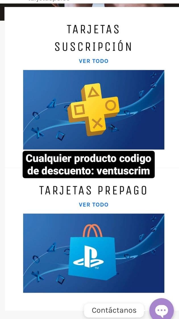 Moda Targetas playstation plus