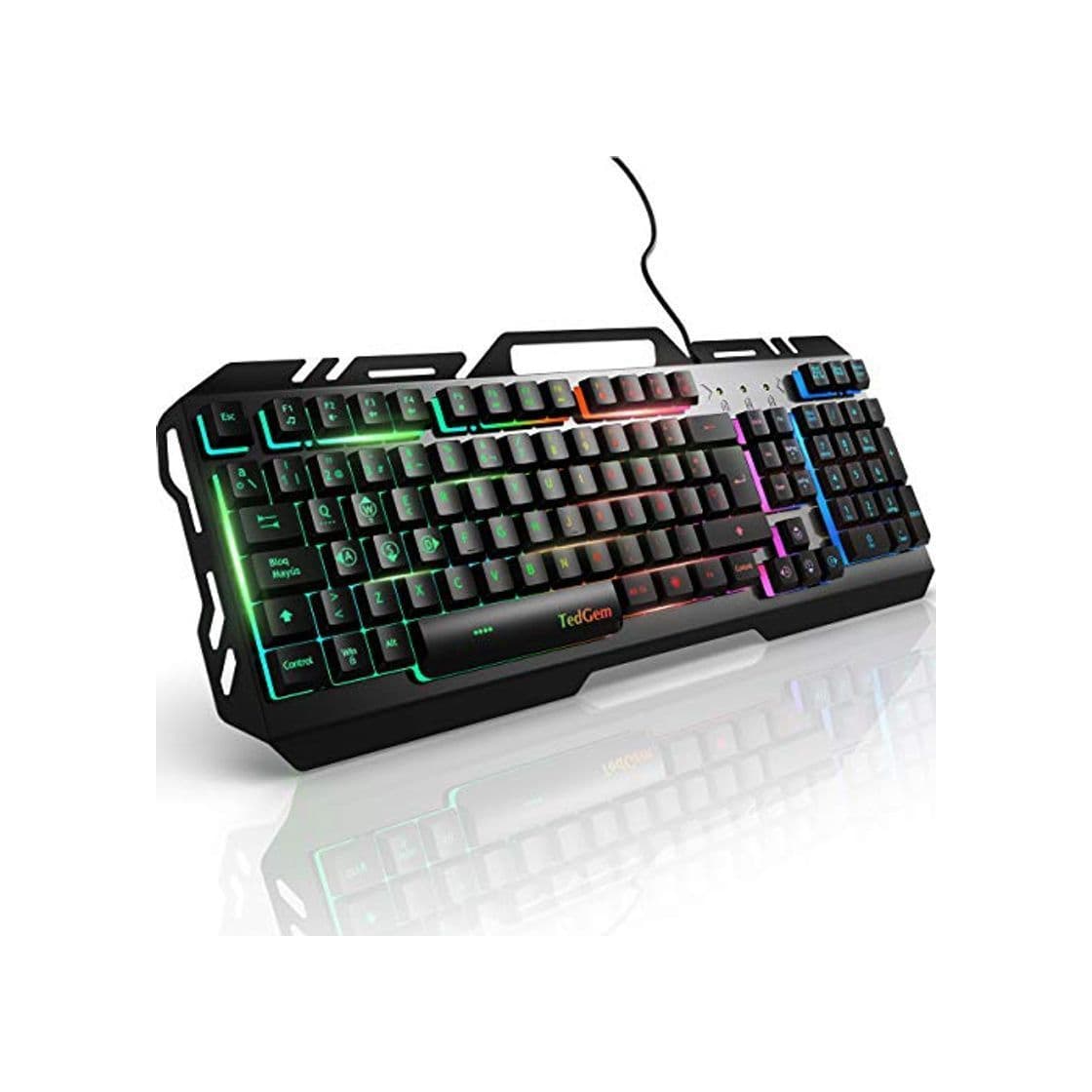 Electrónica Teclados Gaming, TedGem Teclado Gaming, Teclado USB, Teclado Gaming PS4 LED Retroiluminado