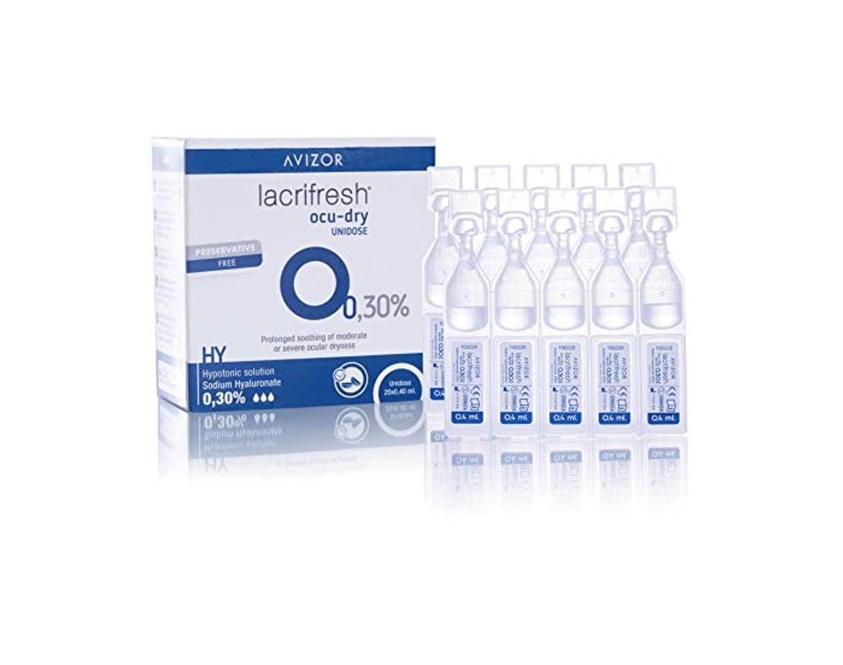 Product Avizor Lacrifresh Ocu-Dry 0.30%. Monodosis gotas oculares. 20 ampollas 0