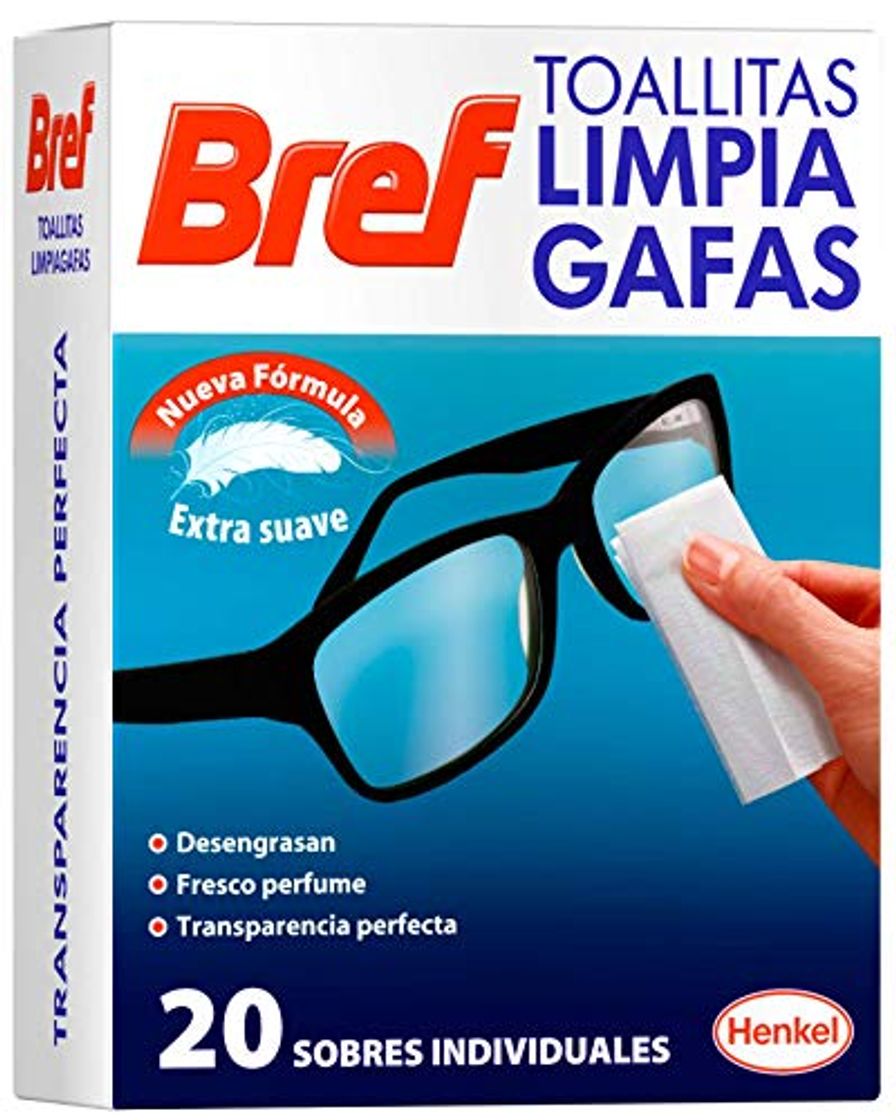 Product Bref Toallitas Limpiadoras para Gafas, Smartphones, Cámaras, Espejos y otros Dispositivos y