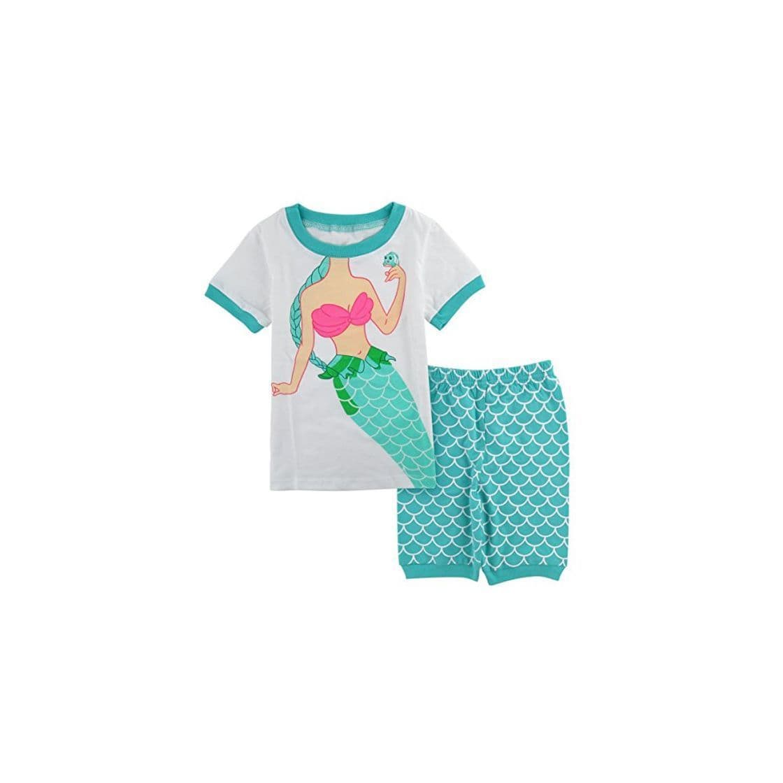 Fashion Mombebe Niña Pijamas Unicornio Infantil Verano Ropa Chica Manga Corta