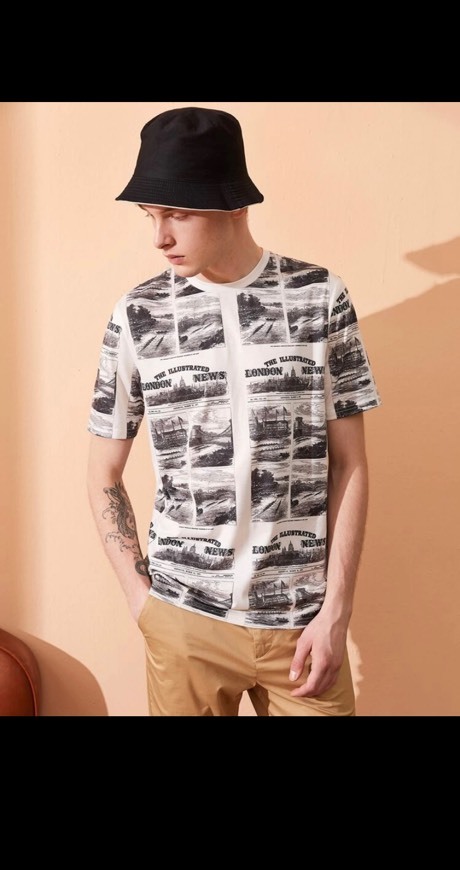 Product Camiseta de hombres con estampado de paisaje