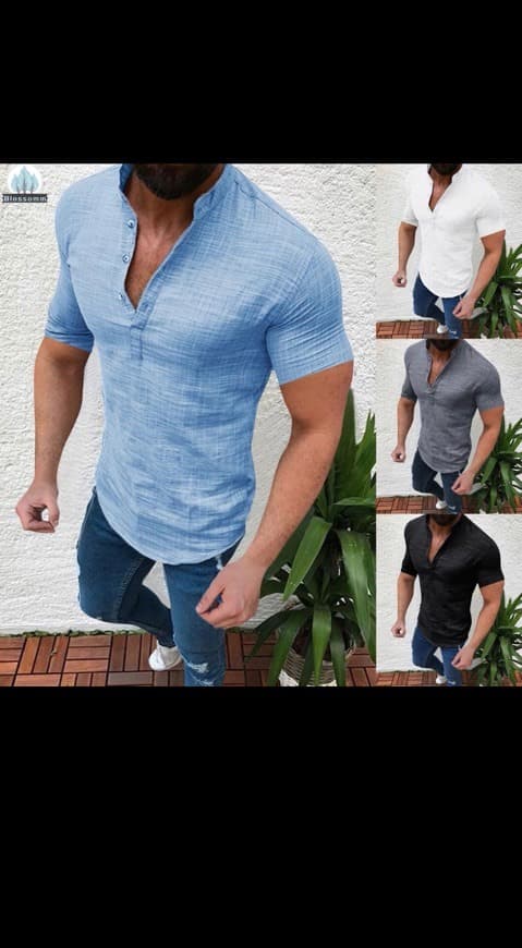 Moda Camiseta de lino suelto