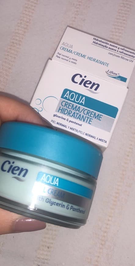 Beauty Crema Cien Aqua Hidratante con Glicerina y Pantenol