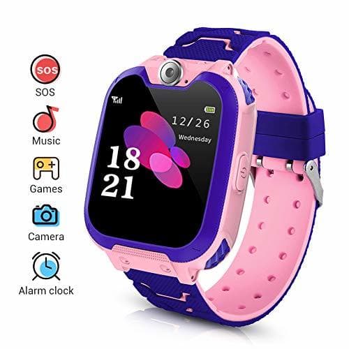 Producto LYPULIGHT Niños Smartwatch Phone, Smart Watch Phone con Reproductor de música, SOS,