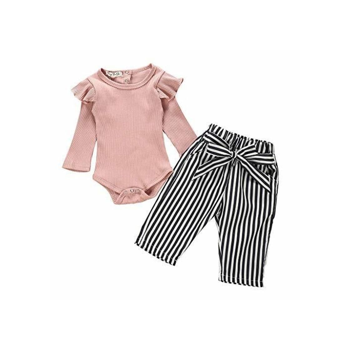 Moda Ropa Bebe Niña Manga Larga Monos Tops