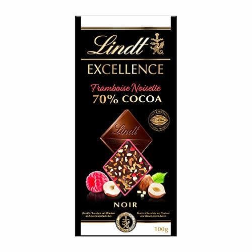 Product Lindt Excellence 70% Cacao Frambuesa y Avellanas