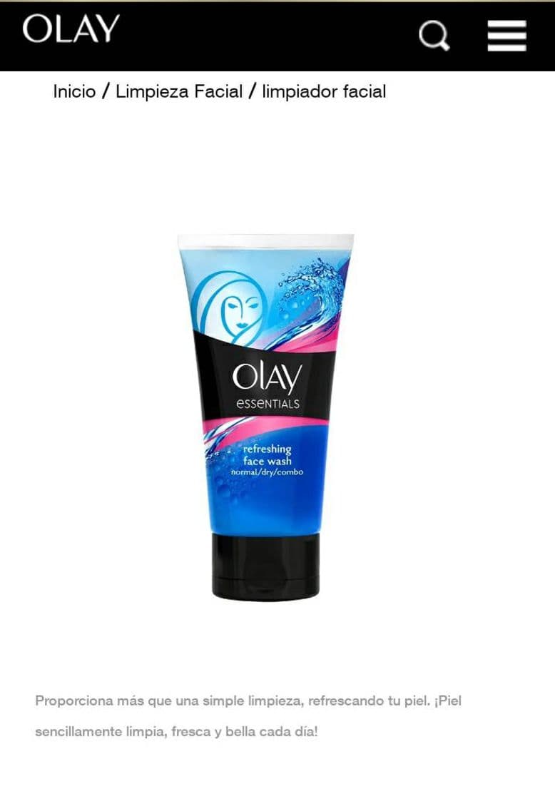 Moda Olay Essentials Gel Limpiador Refrescante (Piel normal/seca/mixta)