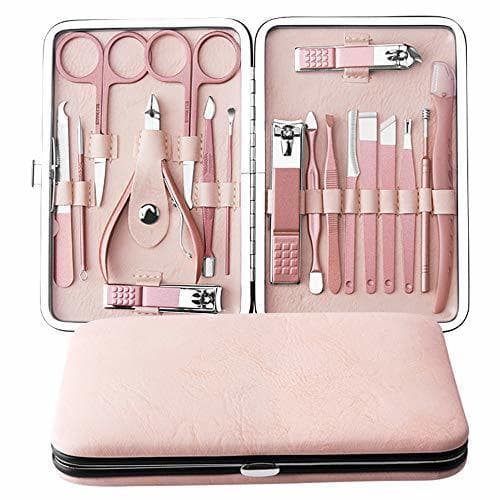 Product Manicure Set, Anself 18 pcs Kit de Herramientas de Manicura Pedicura Profesional