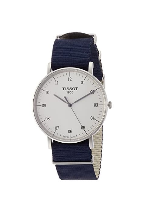 Product Tissot Reloj Analógico para Unisex Adultos de Cuarzo con Correa en Tela