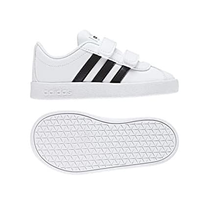 Producto adidas VL Court 2.0 CMF C, Zapatillas de Tenis Unisex Niños, Blanco