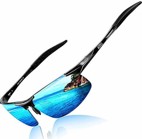 Product ATTCL Hombre Gafas De Sol Deportes Polarizado Súper Ligero Al-Mg Marco De