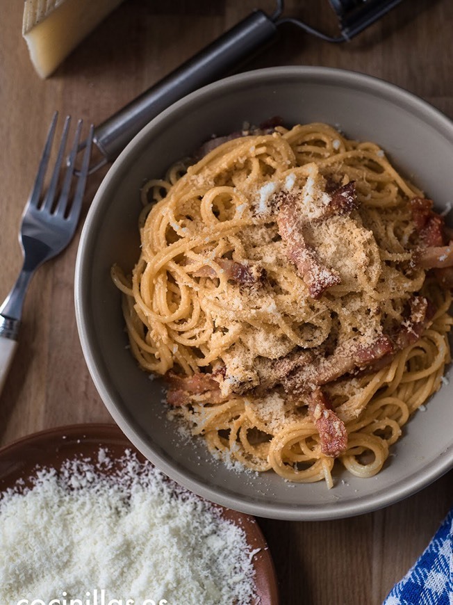 Fashion Pasta a la carbonara 