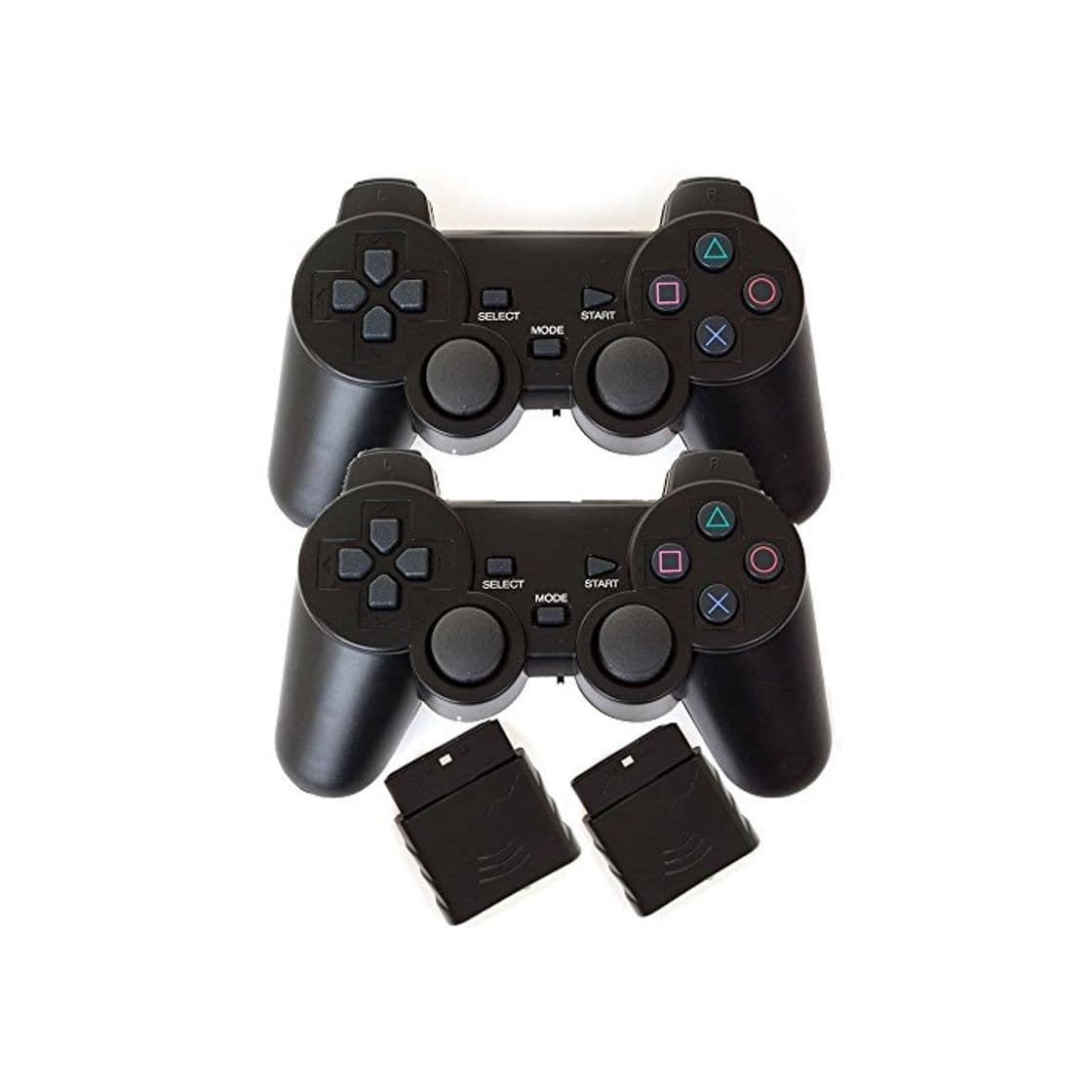 Producto 2 Paquetes de Controladores inalámbricos de 2.4 G para PS2 Gamepad