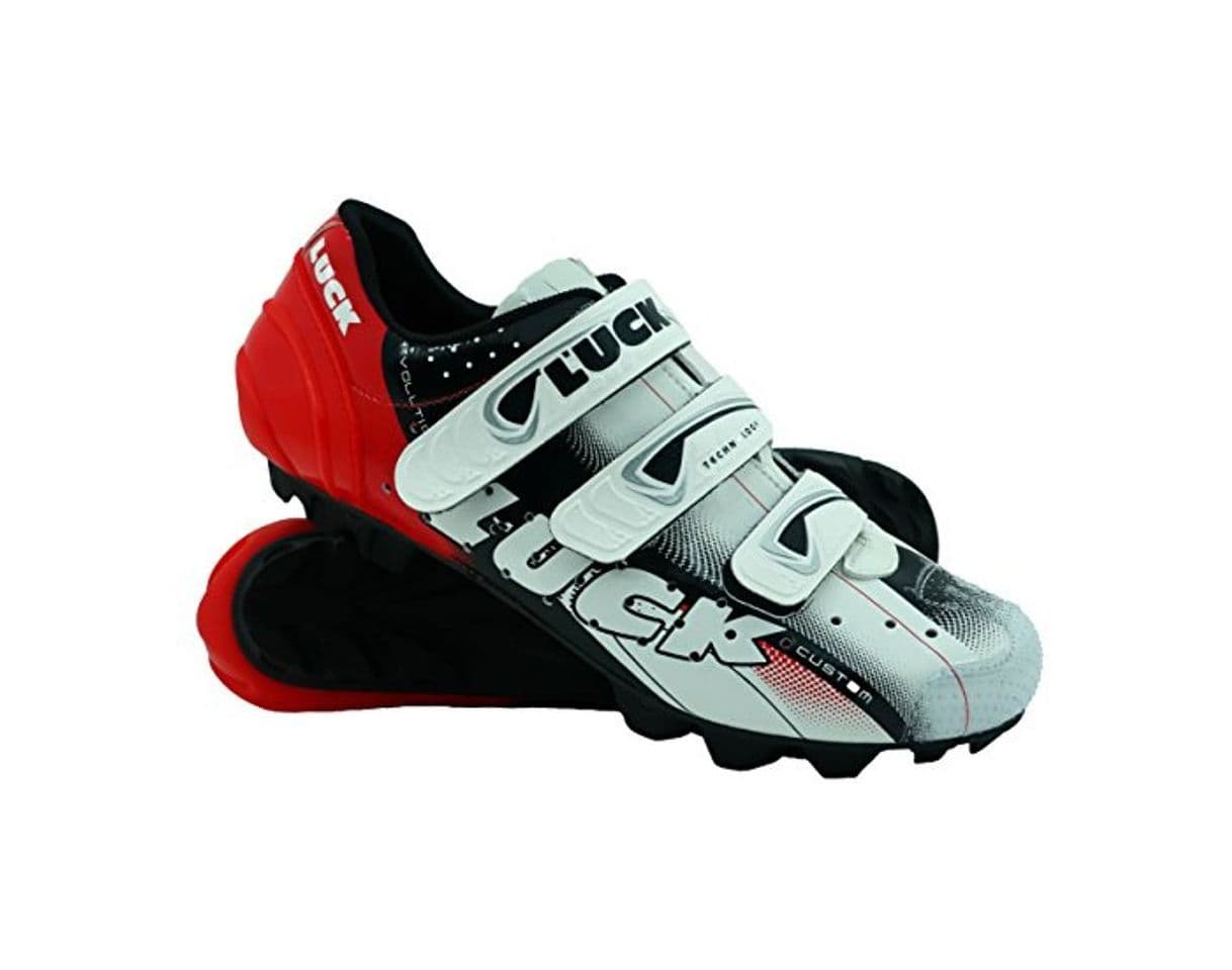 Product LUCK Zapatillas de Ciclismo Extreme 3.0 MTB,con Suela de Carbono y Triple